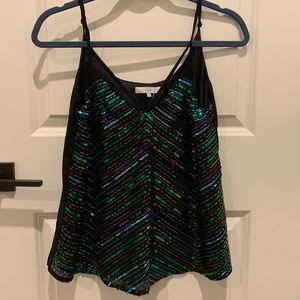 Fate | Strappy Sequin Tank